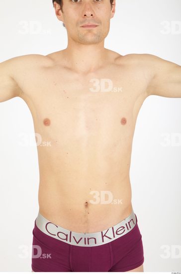 Upper Body Whole Body Man Nude Underwear Athletic Studio photo references