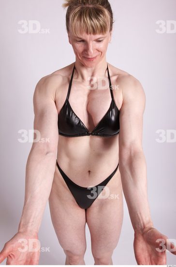 Upper Body Woman Sports Swimsuit Studio photo references