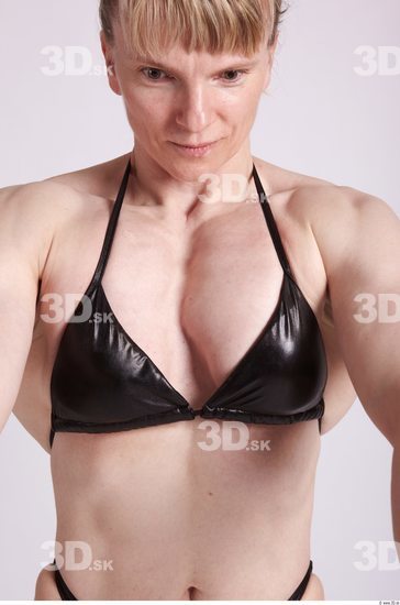 Upper Body Woman Sports Swimsuit Studio photo references