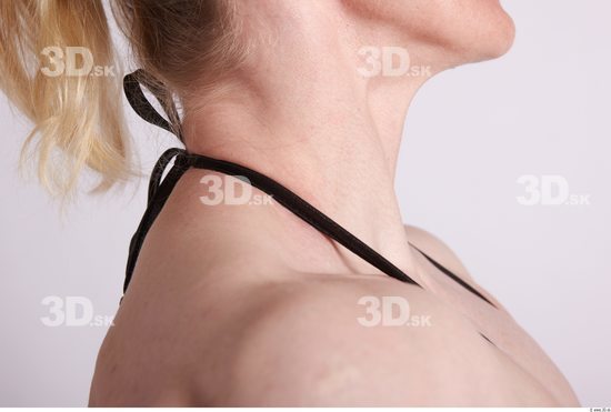 Neck Woman Sports Swimsuit Studio photo references