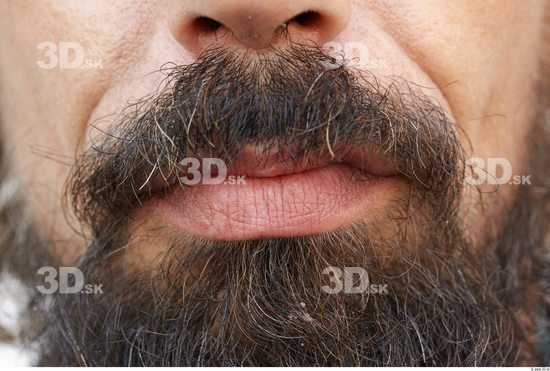 Mouth Man White Slim Bearded