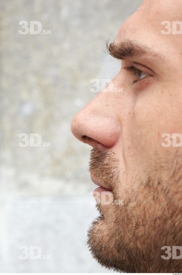 Nose Man White Athletic Bearded