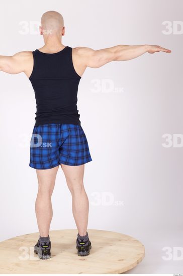 Whole Body Man T poses Sports Muscular Studio photo references