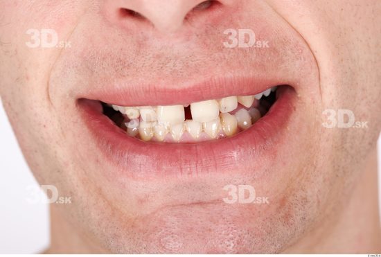 Whole Body Teeth Man Muscular Studio photo references