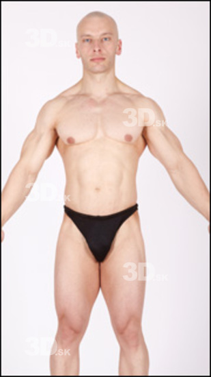 Whole Body Man Sports Swimsuit Muscular Studio photo references