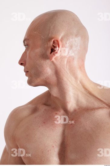 Neck Man Animation references White Nude Muscular