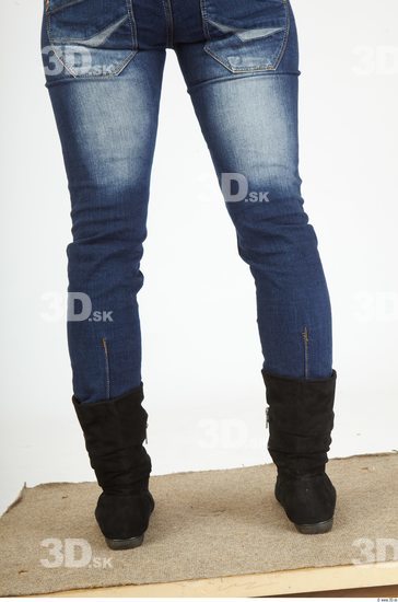 Calf Woman Animation references Casual Jeans Slim Studio photo references