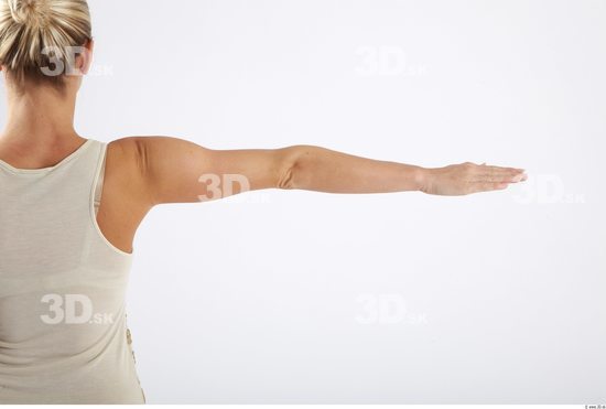 Whole Body Woman White Slim Studio photo references