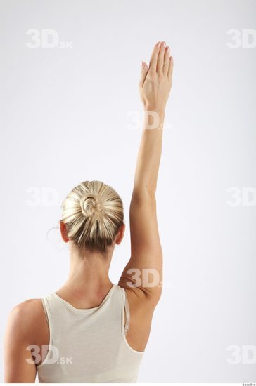 Whole Body Woman White Slim Studio photo references