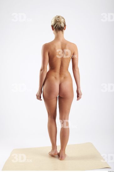 Whole Body Woman White Slim Studio photo references