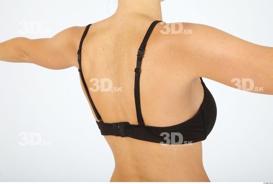 Back Woman Animation references Underwear Bra Slim Studio photo references