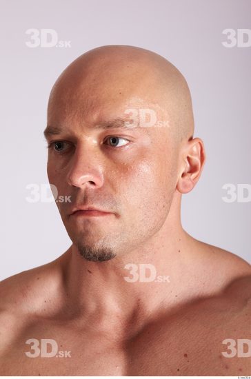 Head Man Animation references White Muscular Bald