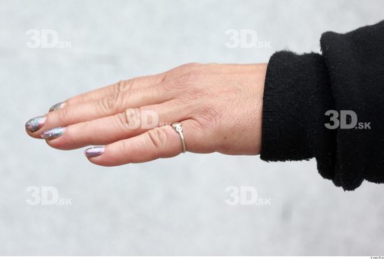 Hand Woman White Jewel Average Wrinkles