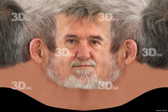 Head Man White Head textures Bearded