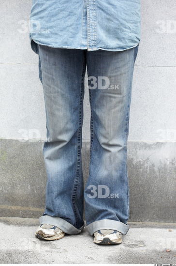 Leg Head Man Woman Casual Jeans Average Bearded Street photo references