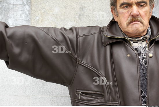 Arm Head Man Casual Jacket Average Overweight Bearded Street photo references