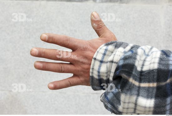 Hand Head Man Uniform Slim Chubby Street photo references