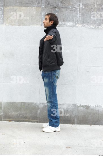 Calf Whole Body Head Man T poses Casual Uniform Slim Street photo references