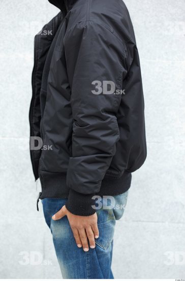 Arm Head Man Casual Uniform Windbreaker Slim Street photo references