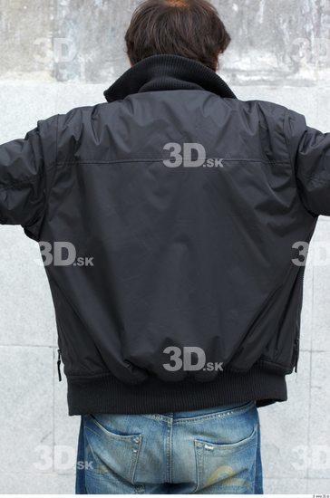 Upper Body Head Man Casual Uniform Windbreaker Slim Street photo references