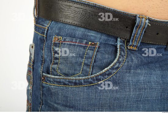 Hips Whole Body Man Casual Jeans Chubby Bald Studio photo references