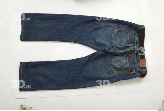 Whole Body Man Casual Jeans Chubby Bald Studio photo references