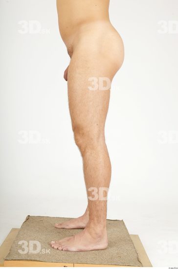 Leg Whole Body Man Nude Casual Chubby Bald Studio photo references