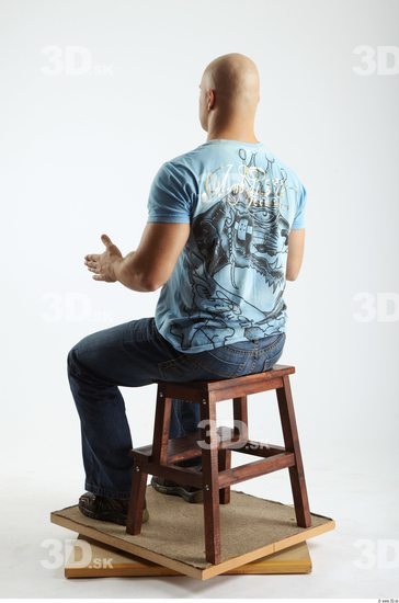 Whole Body Man Artistic poses White Casual Chubby Bald