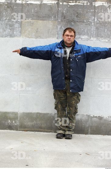 Whole Body Head Man T poses Casual Uniform Slim Chubby Street photo references