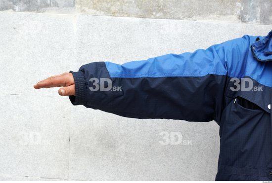 Arm Head Man Casual Uniform Windbreaker Slim Chubby Street photo references