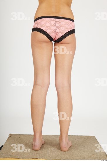 Leg Whole Body Woman Animation references Casual Underwear Slim Panties Studio photo references