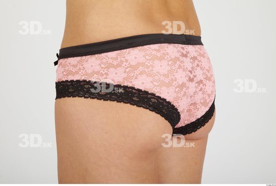 Whole Body Bottom Woman Animation references Casual Underwear Slim Panties Studio photo references