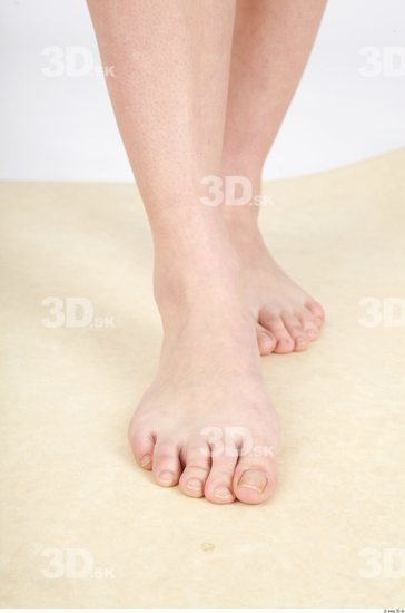 Foot Whole Body Woman Animation references Nude Average Studio photo references