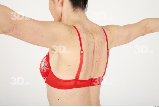 Whole Body Back Woman Underwear Bra Slim Studio photo references