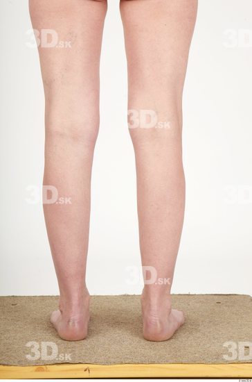 Calf Whole Body Woman Nude Slim Studio photo references