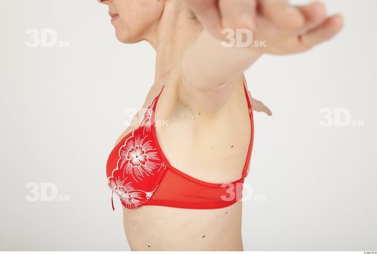 Chest Whole Body Woman Underwear Bra Slim Studio photo references