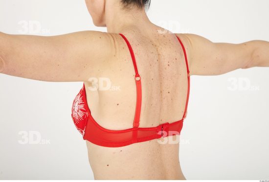 Whole Body Back Woman Underwear Bra Slim Studio photo references