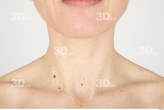 Neck Whole Body Woman Birthmarks Nude Slim Studio photo references