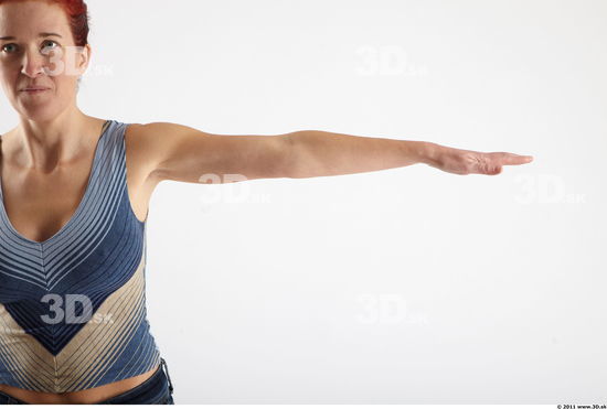 Arm Woman Animation references White Casual Singlet Average