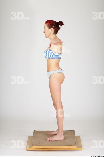 Whole Body Woman Animation references T poses Casual Underwear Average Studio photo references