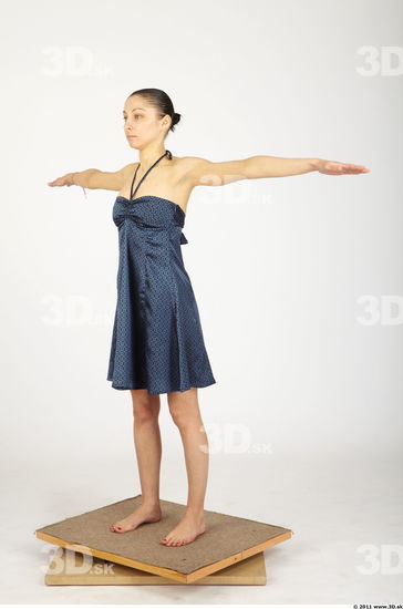 Whole Body Woman Animation references T poses Casual Formal Dress Slim Studio photo references