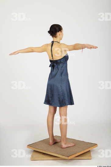 Whole Body Woman Animation references T poses Casual Formal Dress Slim Studio photo references