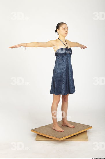 Whole Body Woman Animation references T poses Casual Formal Dress Slim Studio photo references