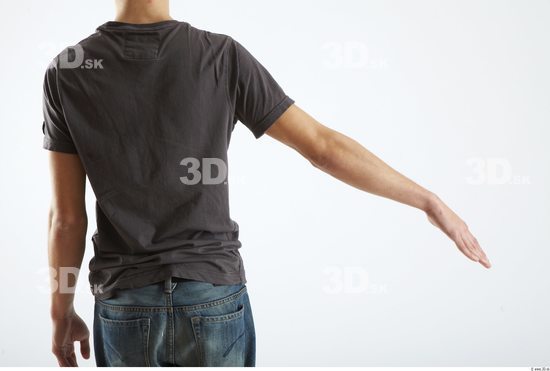 Arm Man Animation references White Casual T shirt Slim