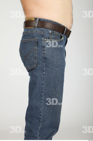 Thigh Whole Body Man Animation references Casual Jeans Overweight Studio photo references