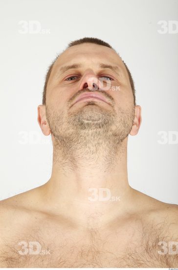 Whole Body Head Man Animation references Casual Overweight Bearded Studio photo references