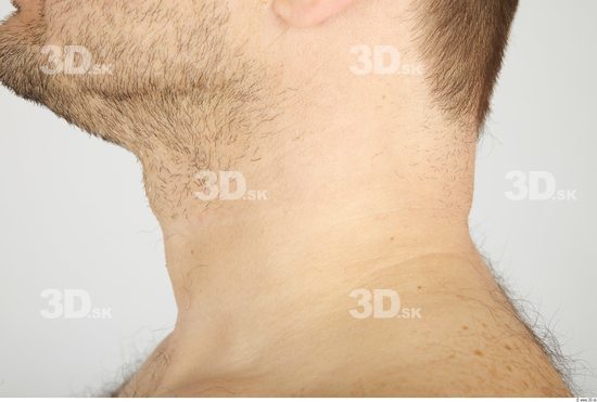 Neck Whole Body Man Animation references Nude Casual Overweight Bearded Studio photo references