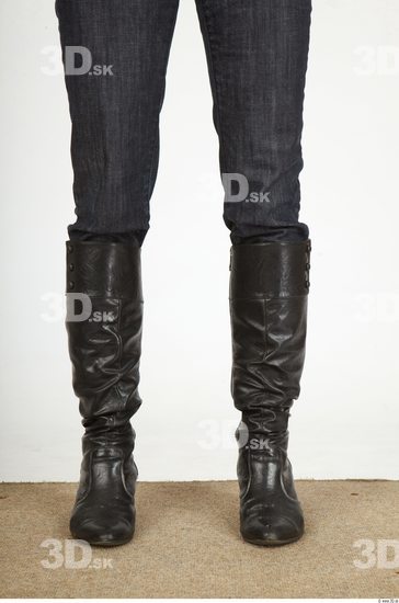 Leg Whole Body Woman Casual Boot Slim Studio photo references