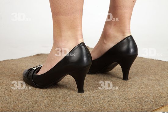 Foot Whole Body Woman Formal Shoes Slim Studio photo references