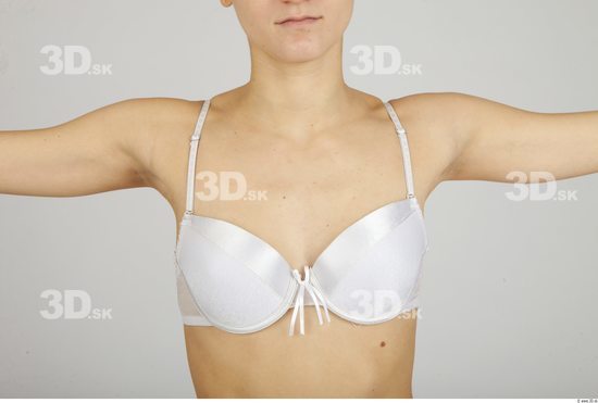 Chest Whole Body Woman Underwear Bra Slim Studio photo references